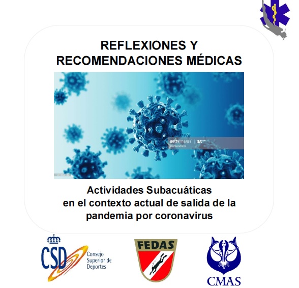 Recomendaciones m&eacute;dicas desconfinamiento Actividades Subacu&aacute;ticas